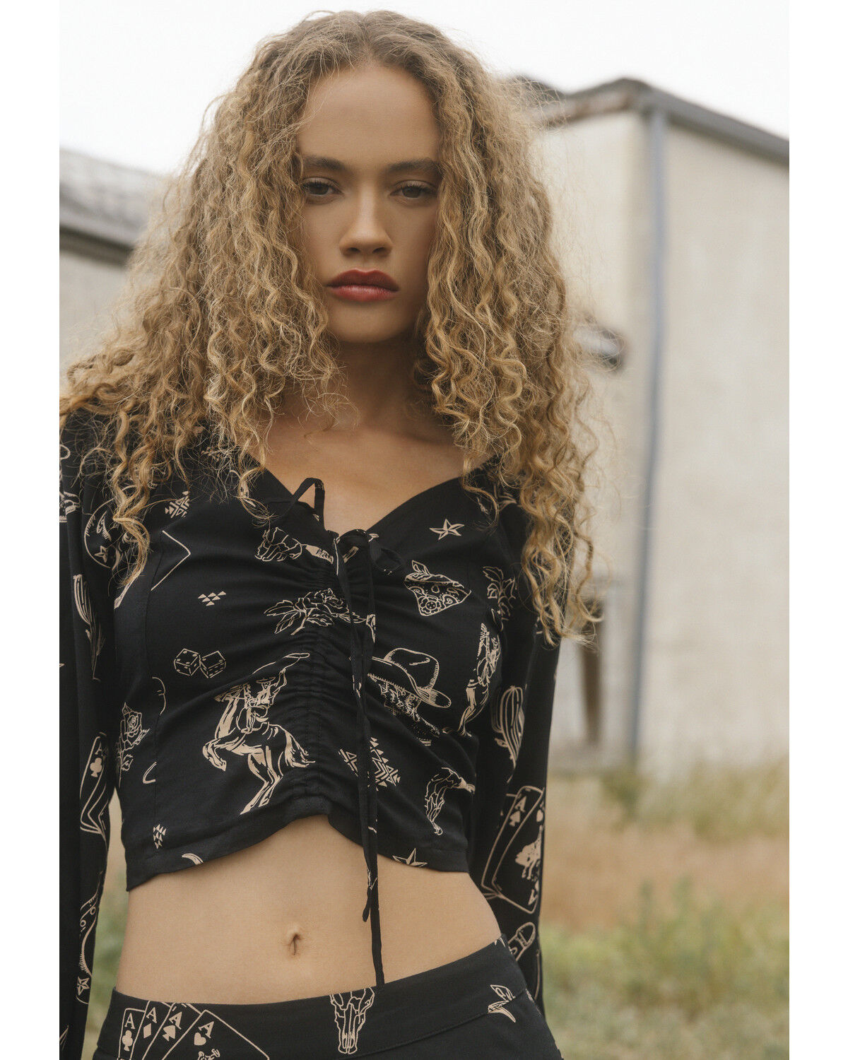 Women's Idyllwind Keystone Conversational Print Long Sleeve Top