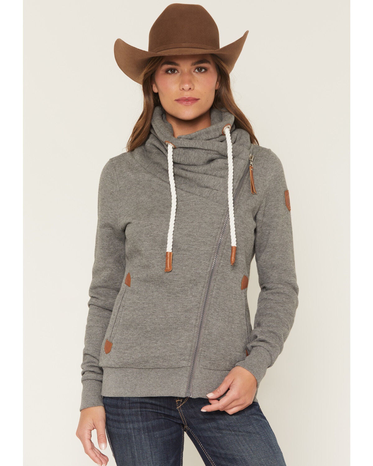 Women's Wanakome Asymmetrical Zip-Up Hoodie Jacket