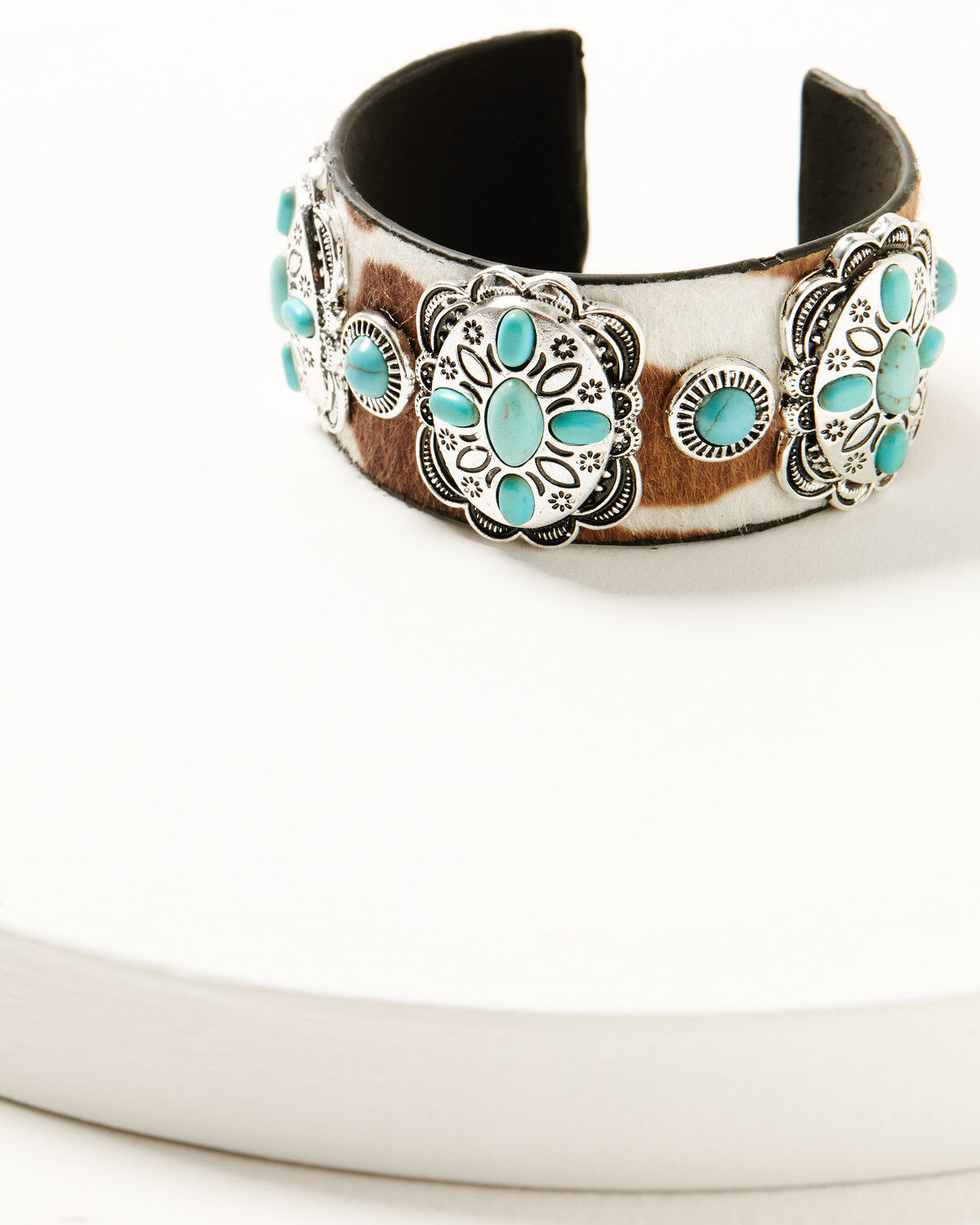 Women's Shyanne Cowhide Concho Statement Cuff