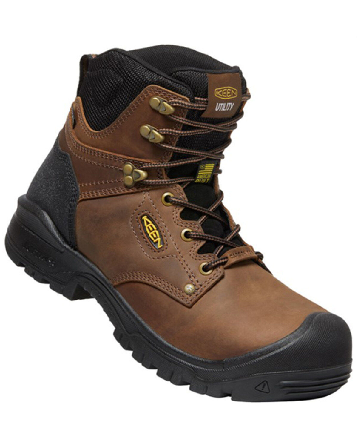 Men's Keen 6" Evanston Waterproof Work Boots - Carbon Toe