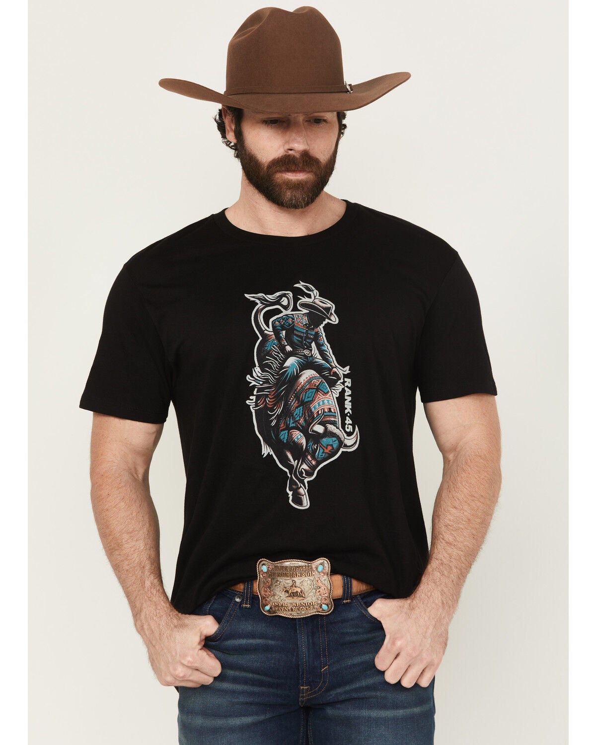 Men's RANK 45 Southwest Bull Short Sleeve Graphic T-Shirt