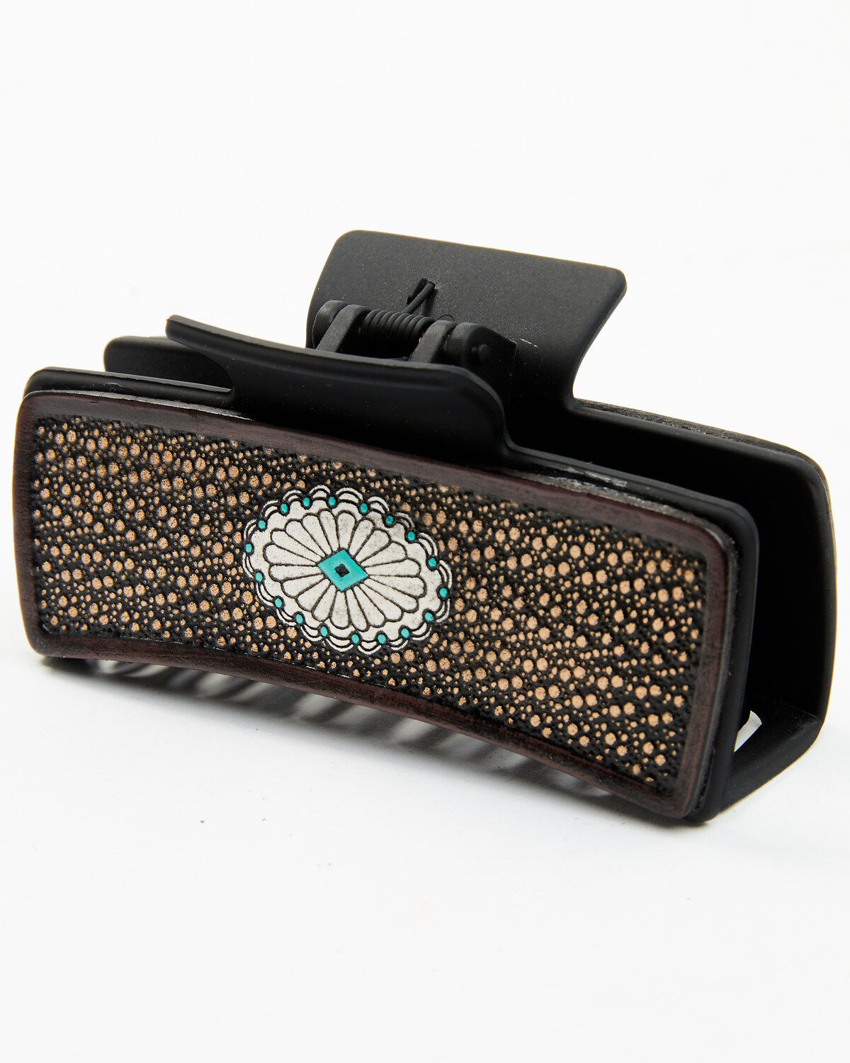 Women's Shyanne Concho Leather Large Hair Clip