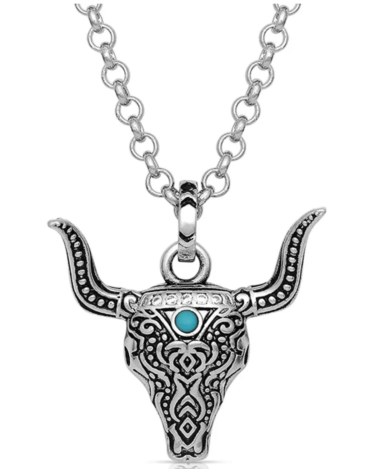 Women's Montana Silversmiths Sky Touched Steer Head Necklace