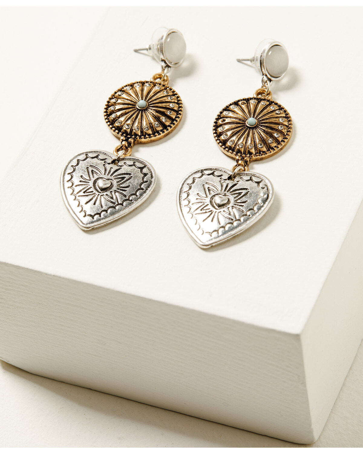 Women's Shyanne Heart Statement Earrings