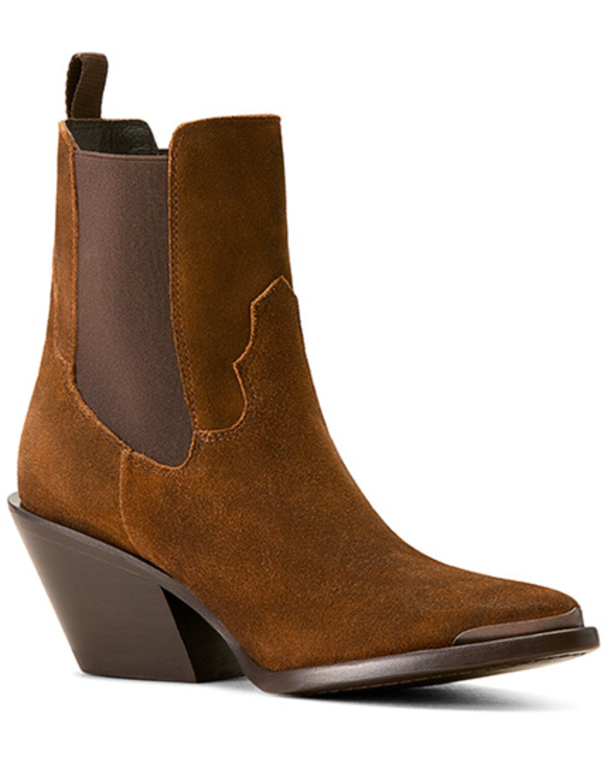 Women's Ariat Shiloh Suede Booties - Round Toe