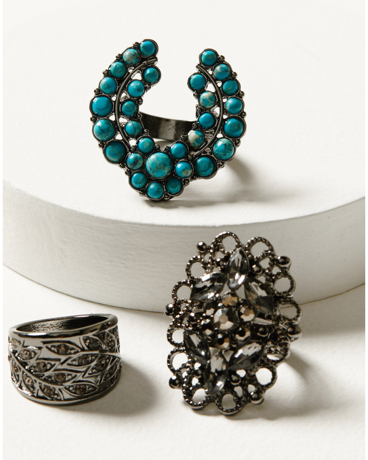 Women's Shyanne Enchanted Forest 3-Piece Statement Ring Set