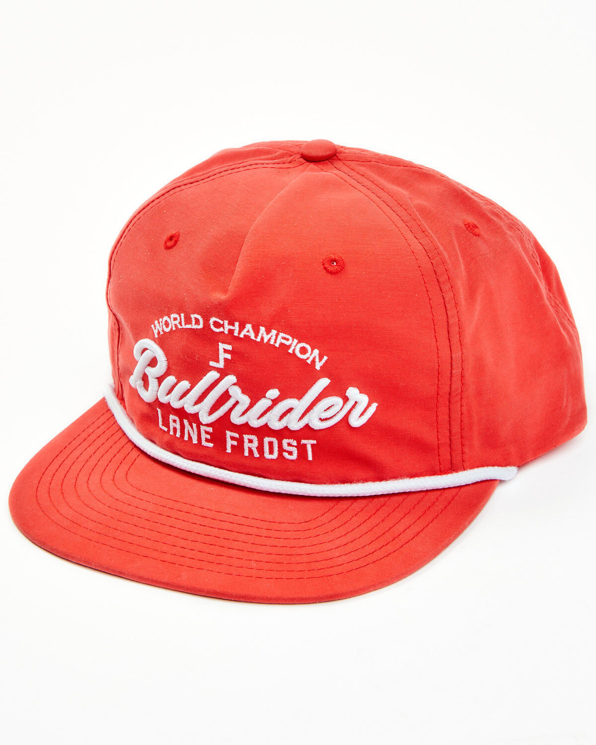 Men's Lane Front Bullriders Retro Logo Rope Solid-Back Ball Cap