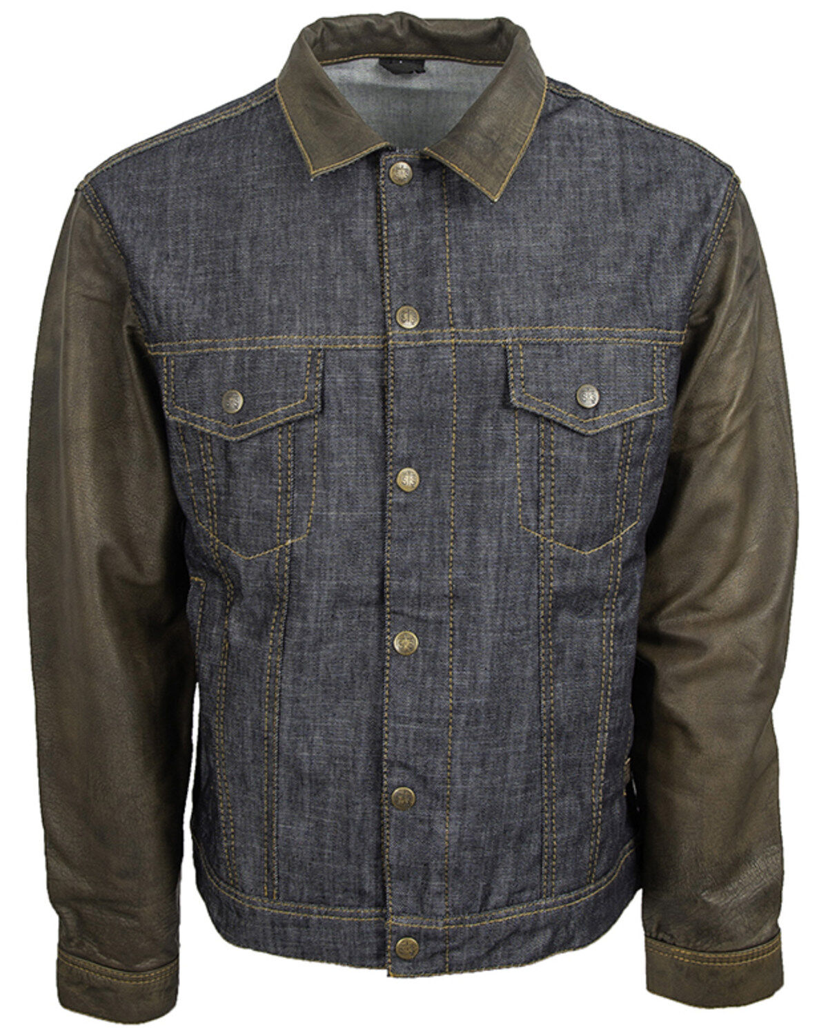 Boys' STS Ranchwear Mustang Leather Denim Jacket