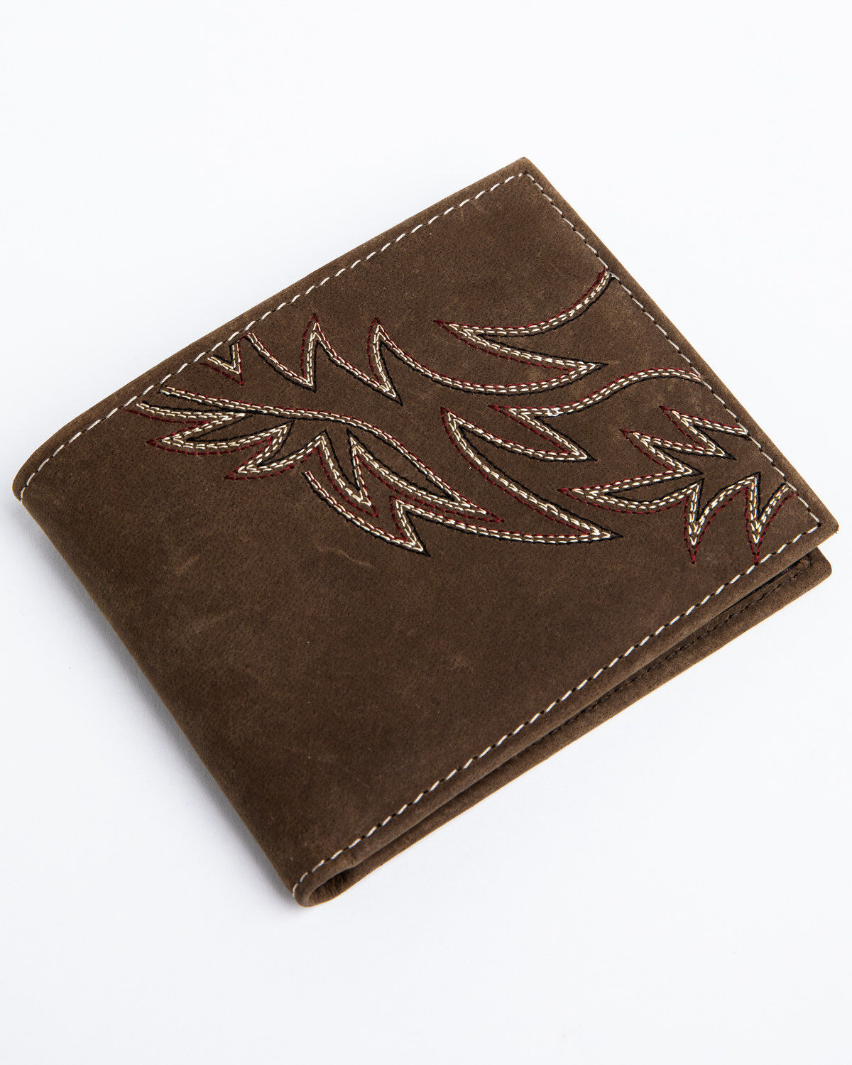 Men's Cody James Brown Horizontal Bi-Fold Leather Wallet