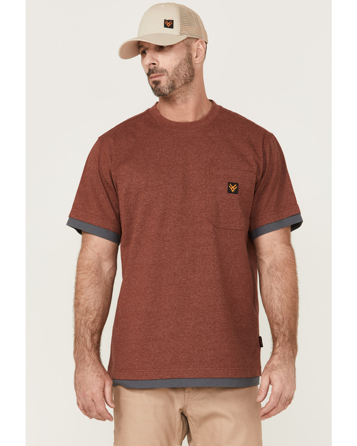 Men's Hawx Layered Work Pocket T-Shirt