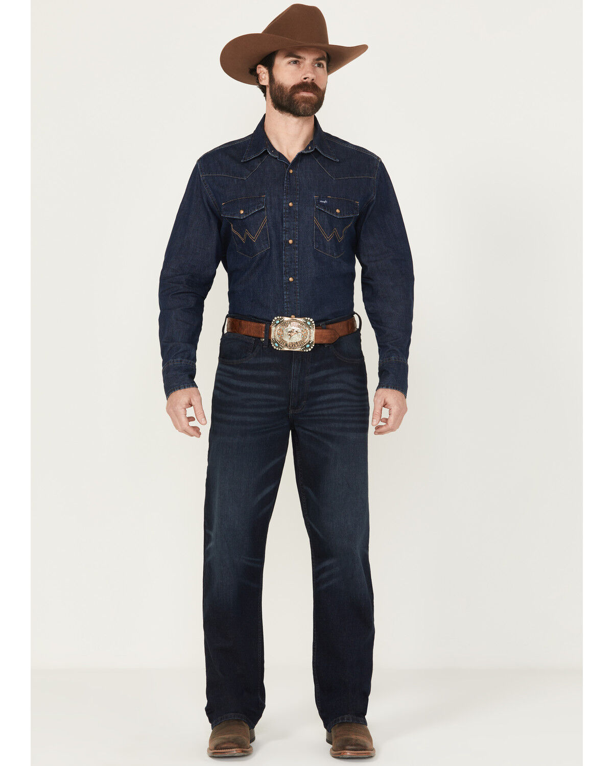 Men's Wrangler 20X Alvarado 33 Dark Wash Extreme Relaxed Straight Stre