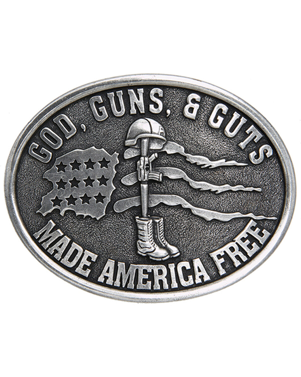 Men's Cody James God, Guns, & Guts Made America Free Buckle