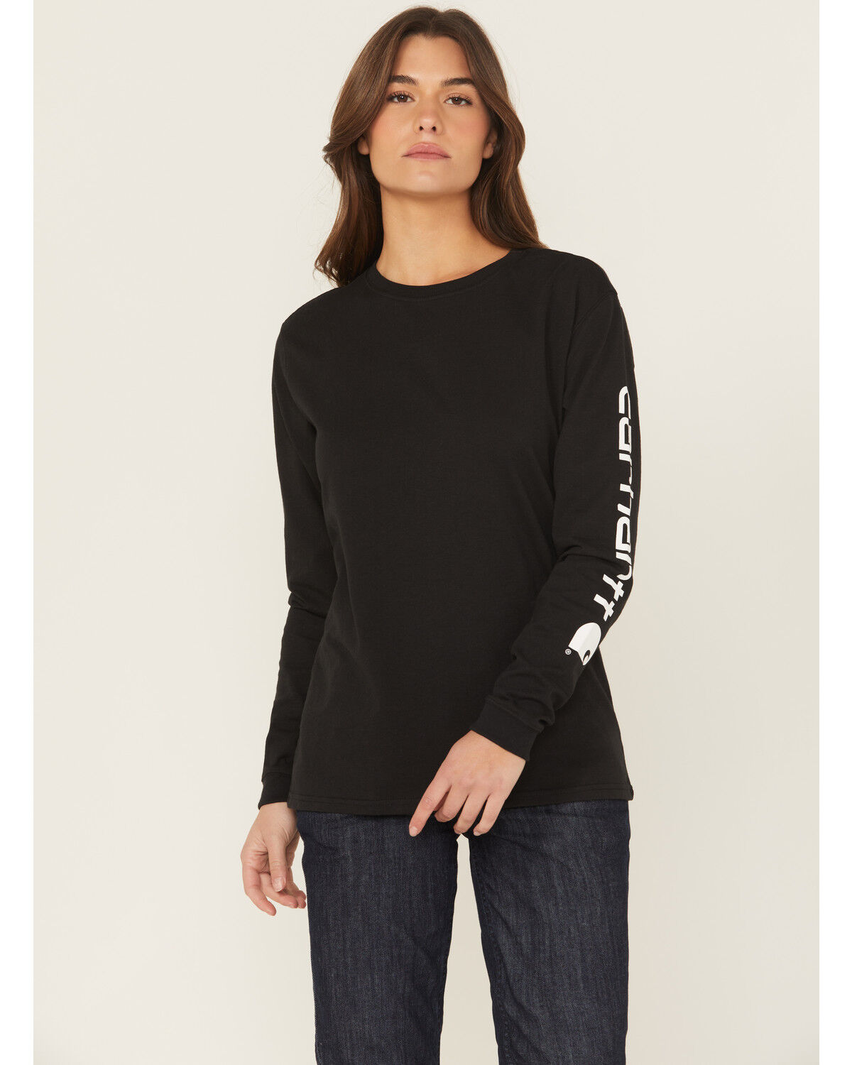Women's Carhartt Loose Fit Heavyweight Long Sleeve Logo Graphic Work T