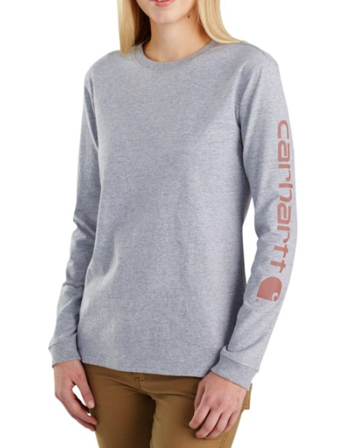 Women's Carhartt Loose Fit Heavyweight Long Sleeve Logo Graphic Work T