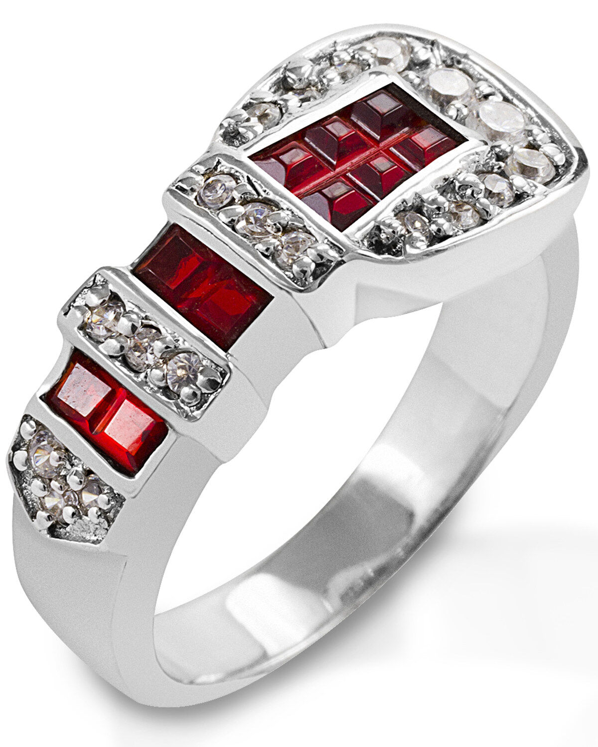 Women's Kelly Herd Red Ranger Style Buckle Ring