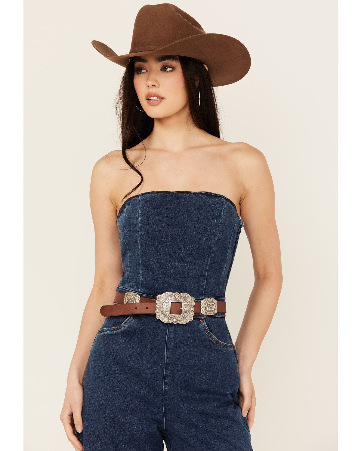 Women's Shyanne Sloane Concho Leather Belt