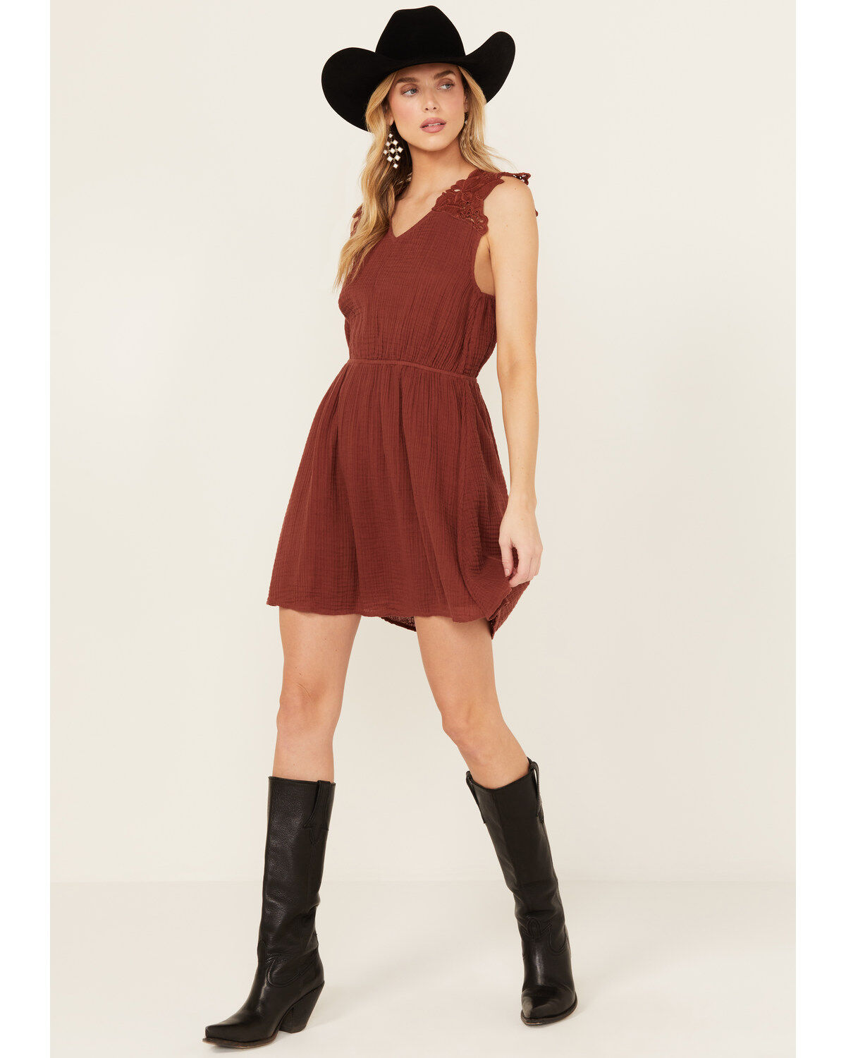 Women's Cleo + Wolf Birdy Open Back Mini Dress