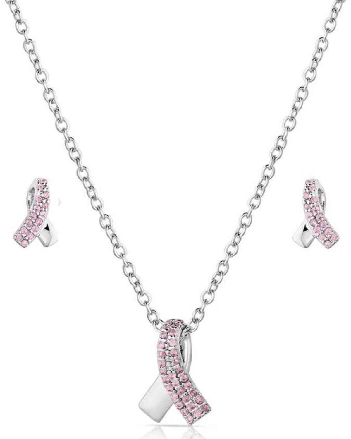 Women's Montana Silversmiths Hope & Strength Ribbon Jewelry Set - 2 Pi
