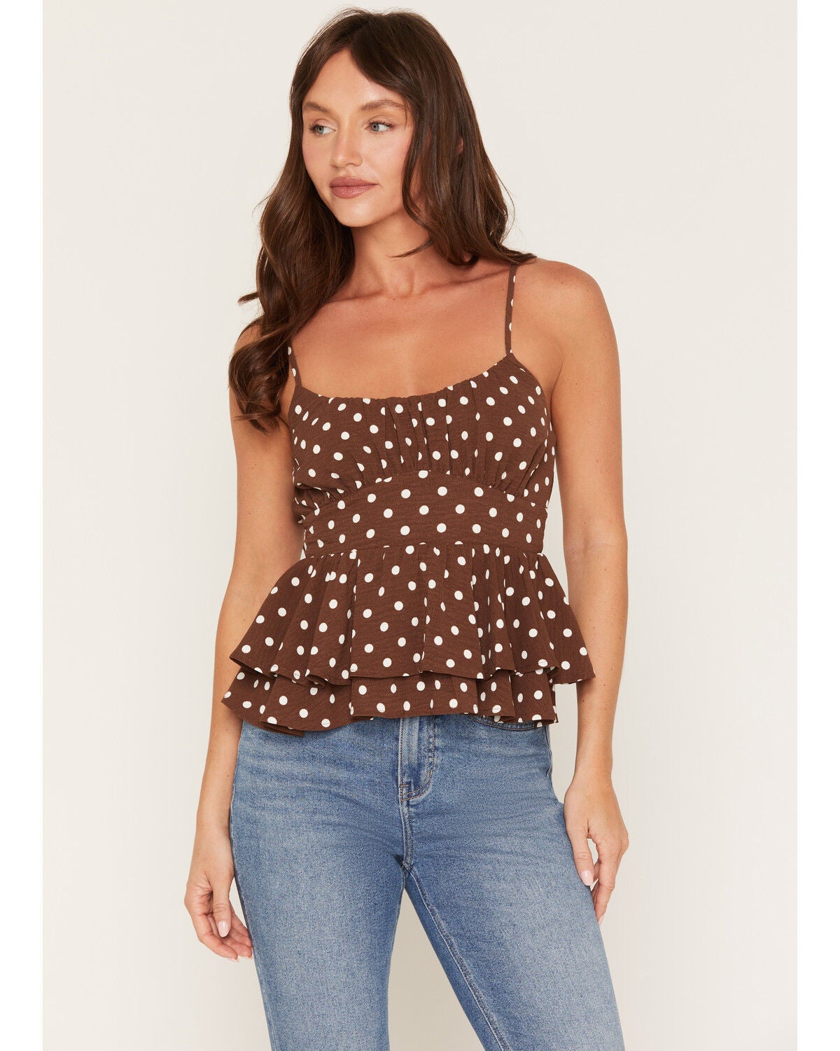 Women's Originality Boot Barn Exclusive Polka Dot Tie-Back Tank Top