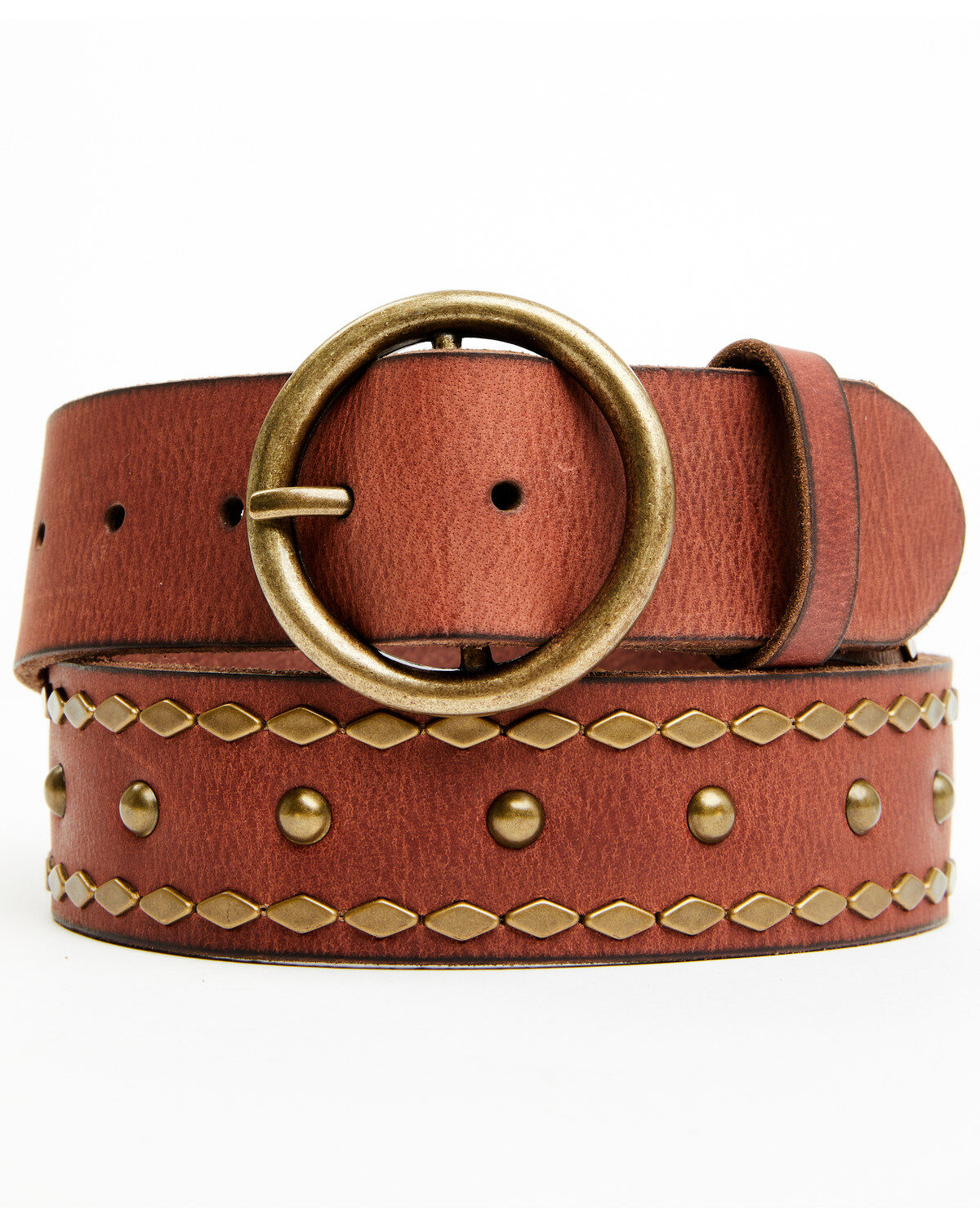 Women's Cleo + Wolf Studded Leather Belt