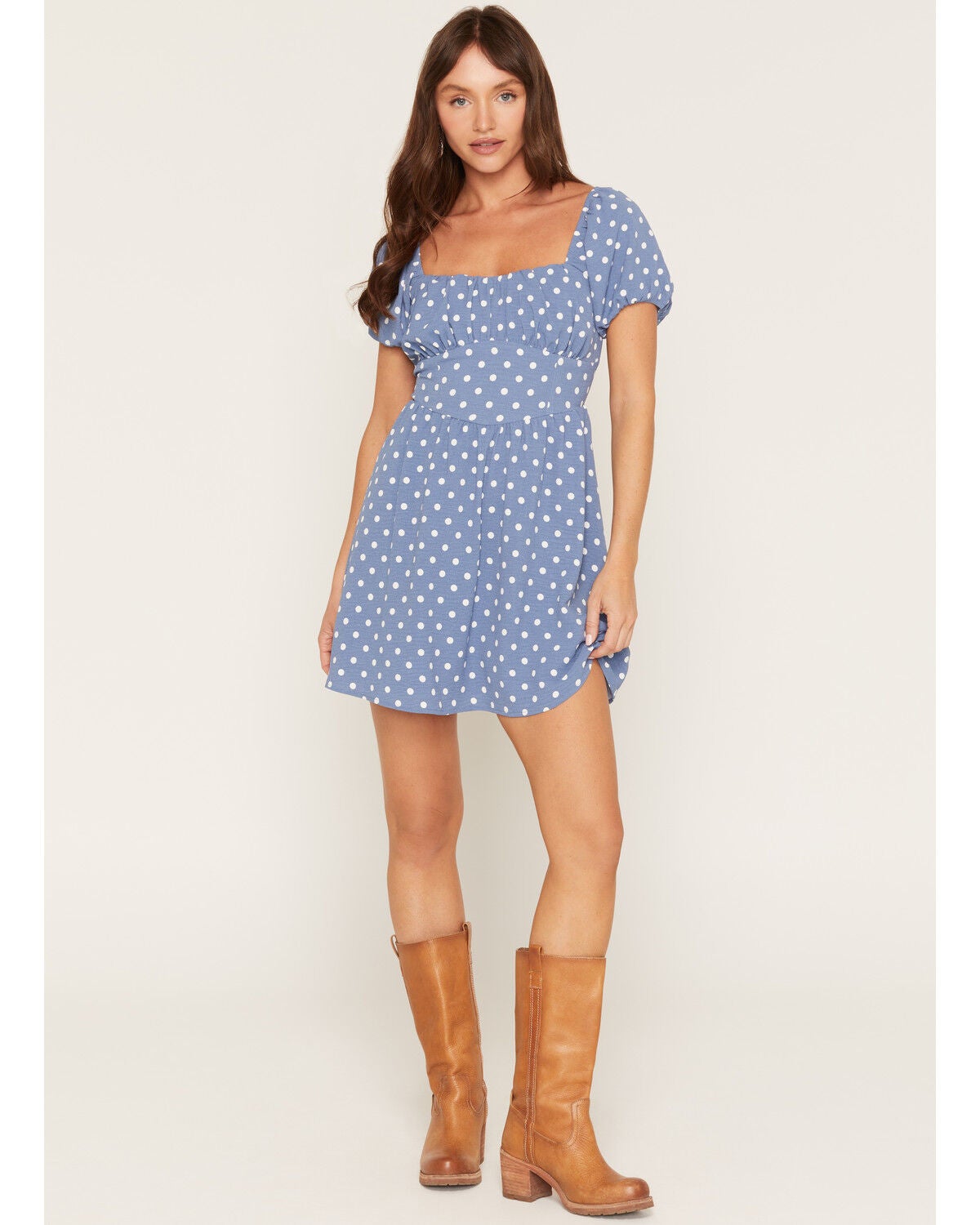 Women's Originality Boot Barn Exclusive Polka Dot Tie Back Mini Dress