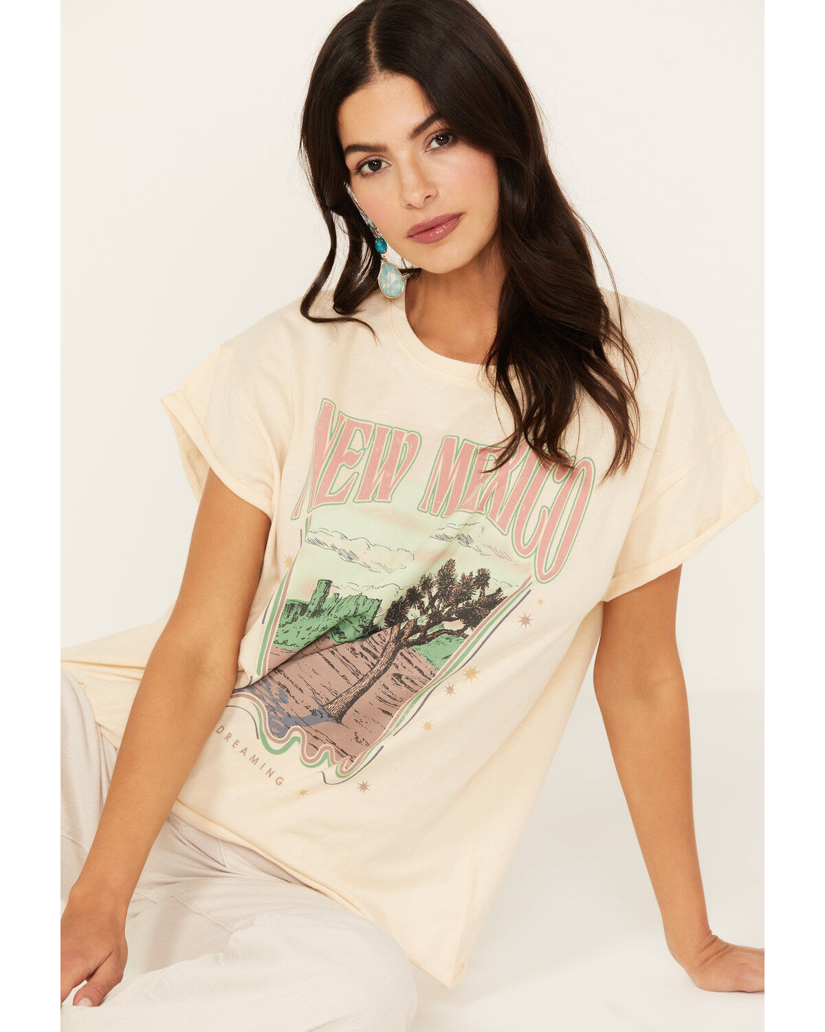 Women's Cleo + Wolf New Mexico Short Sleeve Graphic Tee