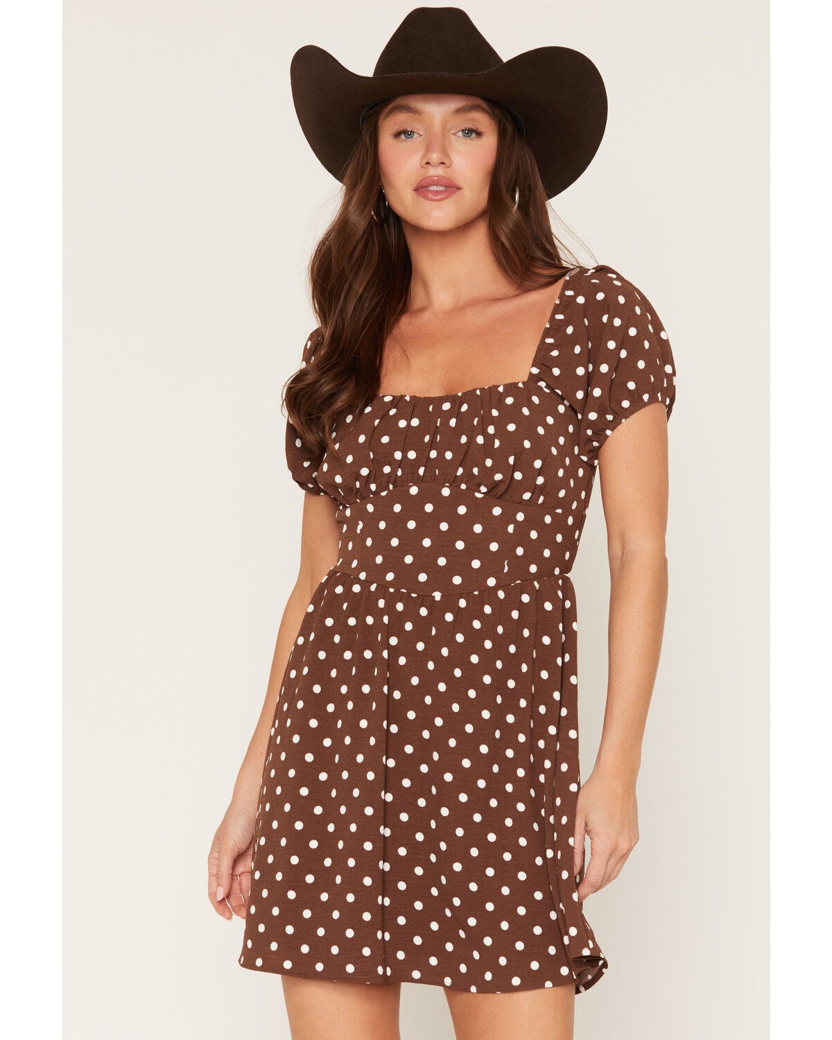 Women's Originality Boot Barn Exclusive Polka Dot Tie Back Mini Dress