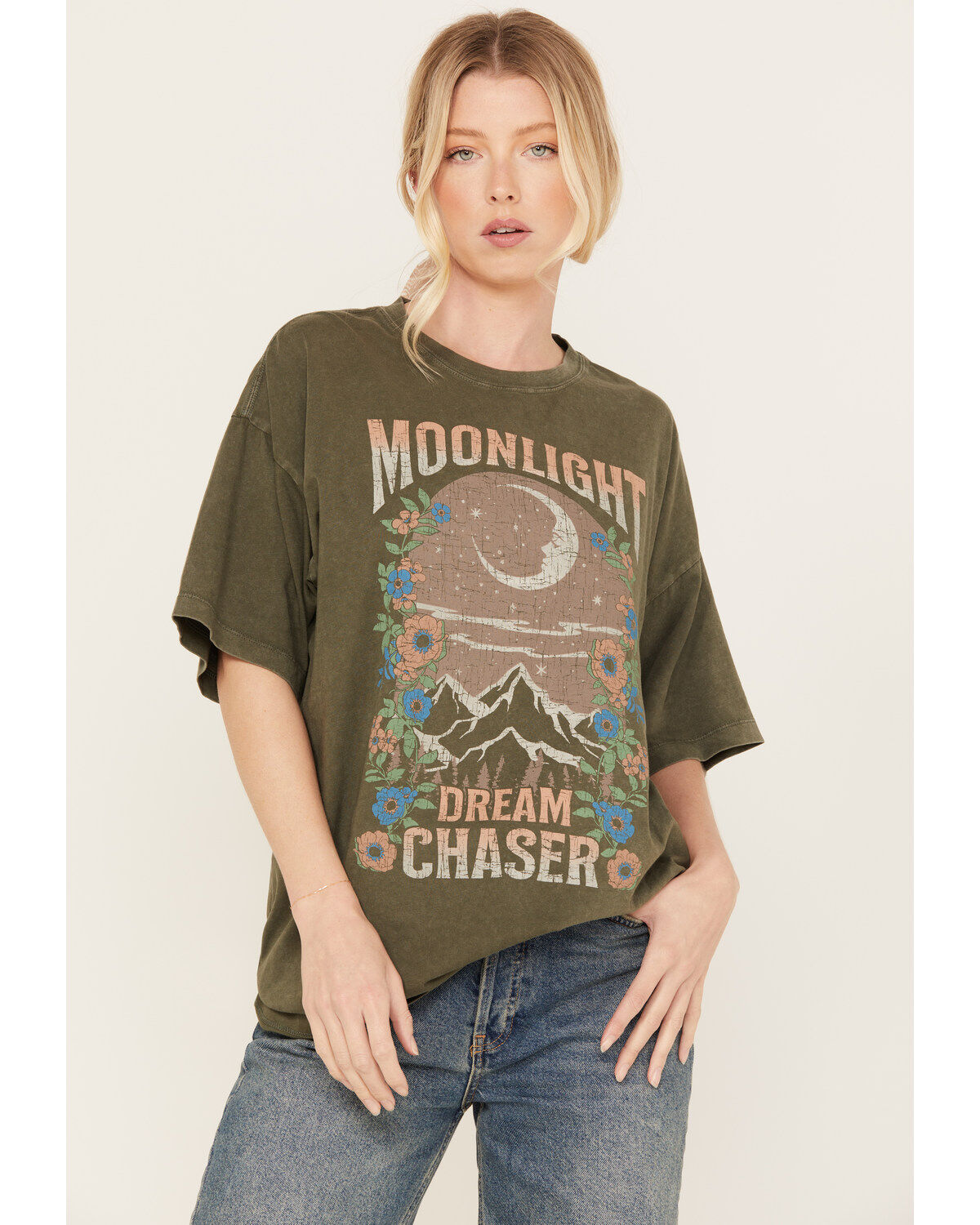 Women's Cleo + Wolf Moonlight Chased Oversized Graphic Tee
