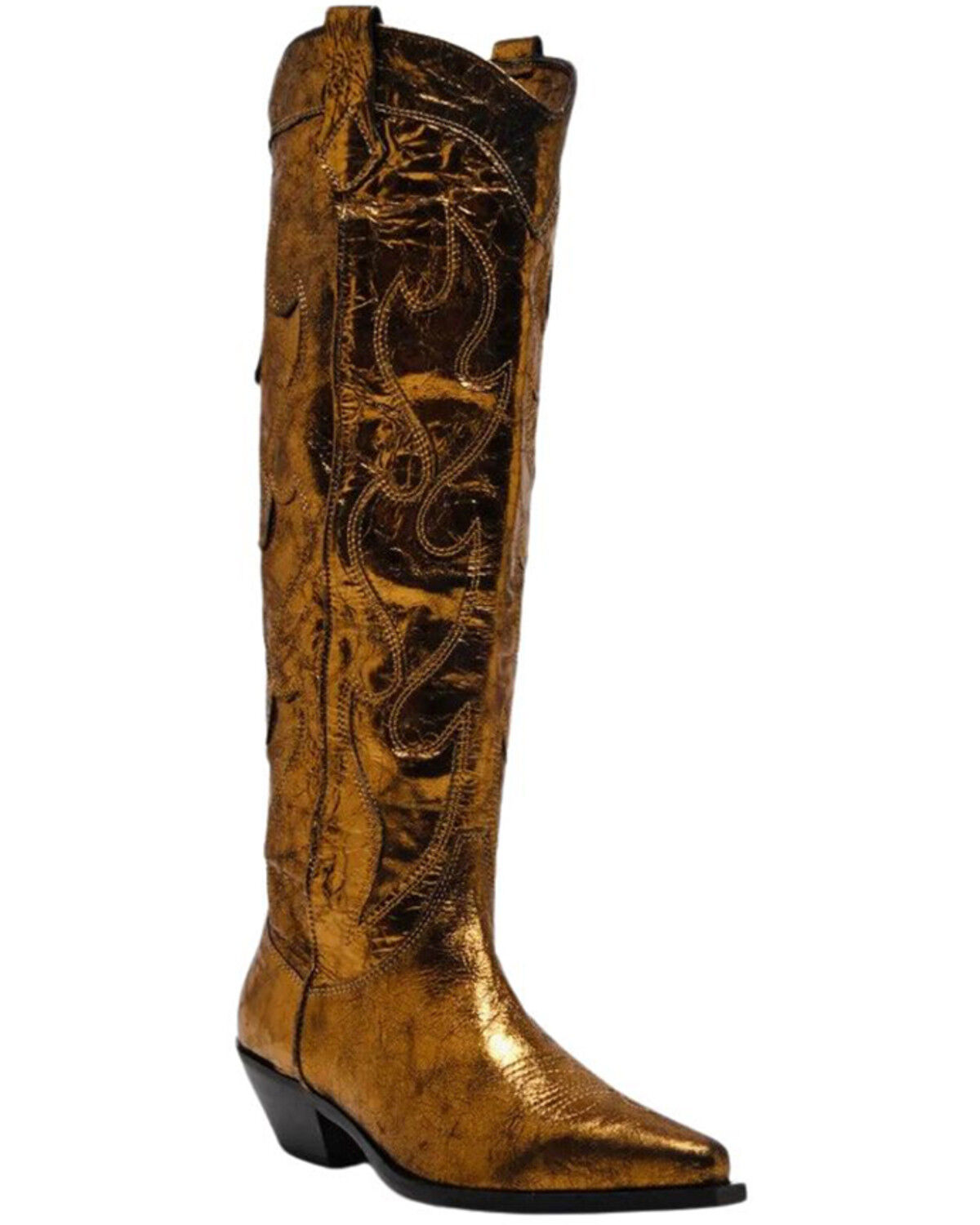 Women's Free People Moody Metallic Tall Western Boots - Snip Toe