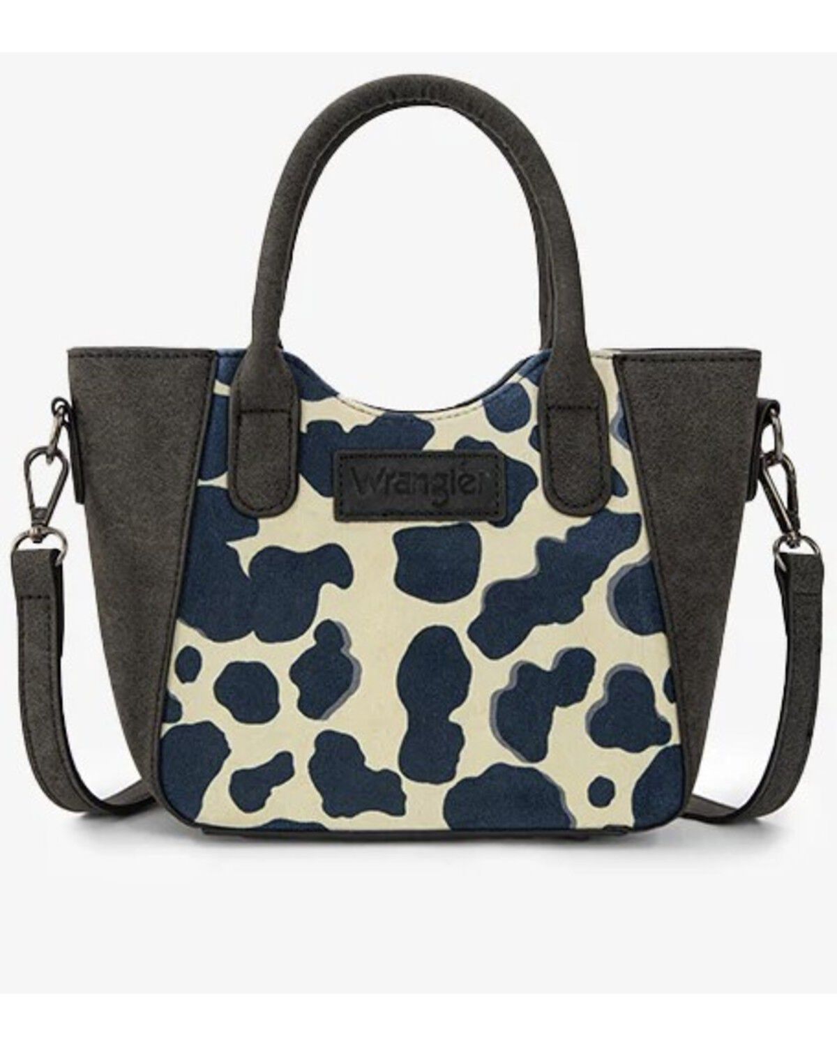 Women's Wrangler Cow Print Crossbody Tote Bag
