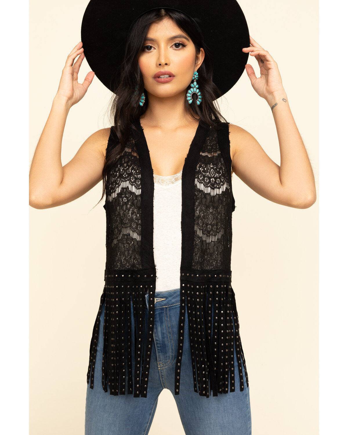 Women s Lace Vests Boot Barn