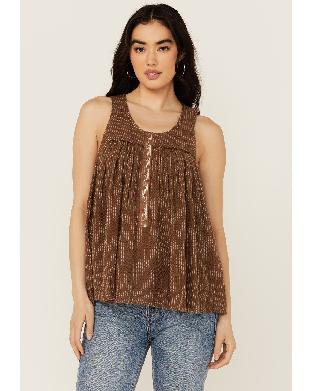 Women's Cleo + Wolf Betty Striped Print Tank Top