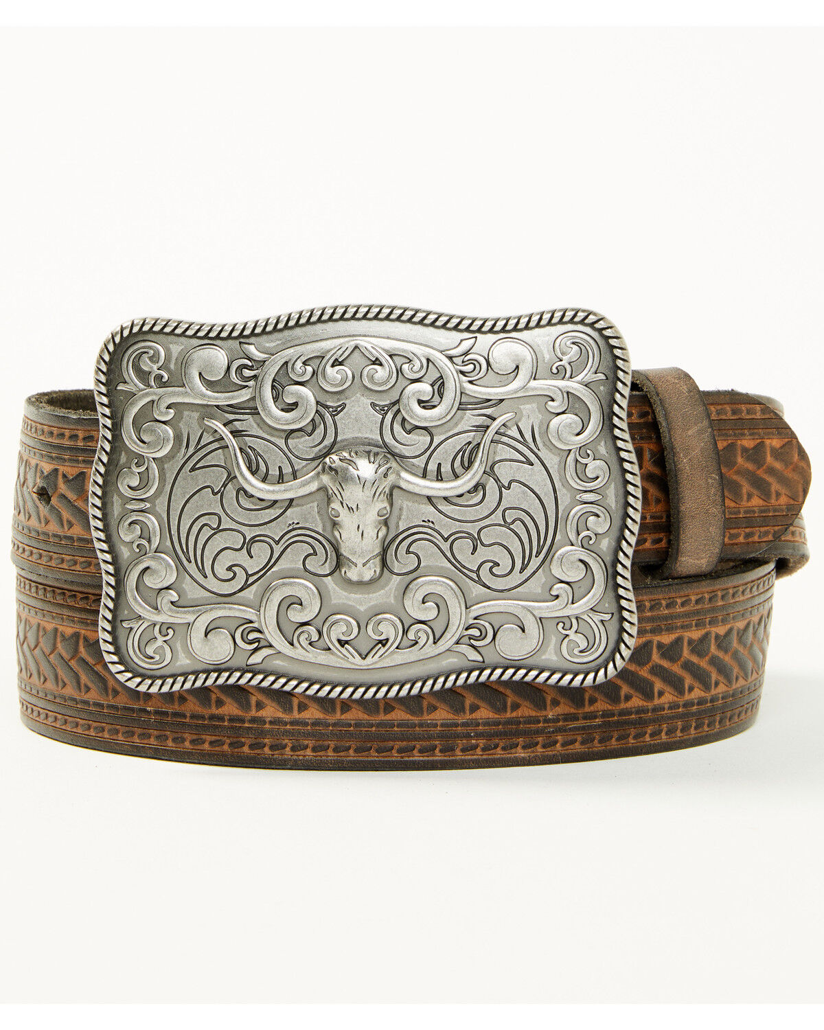Men's Cody James Declan Embossed Buckle Belt - Big