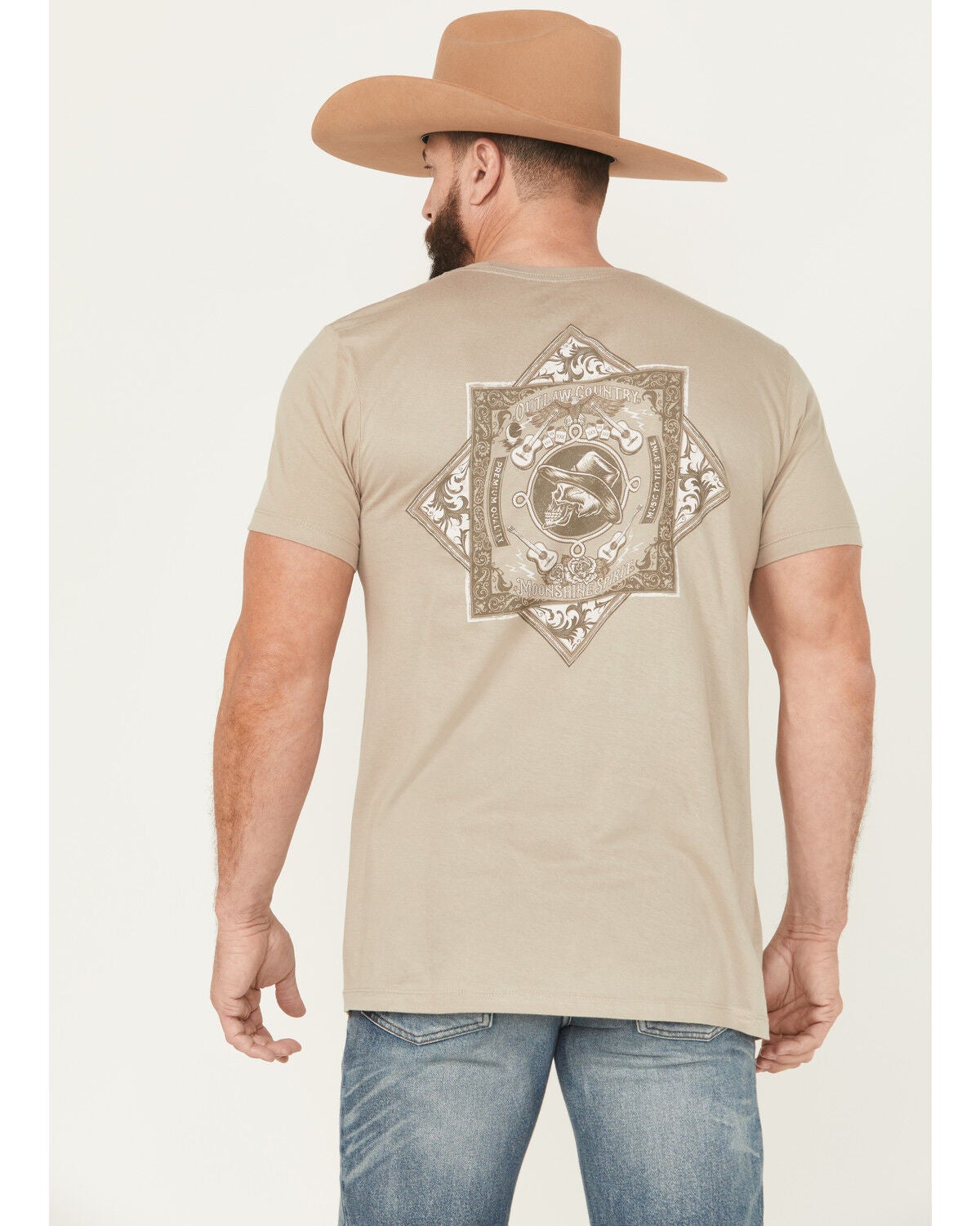 Men's Moonshine Spirit Bandana Short Sleeve Graphic T-Shirt