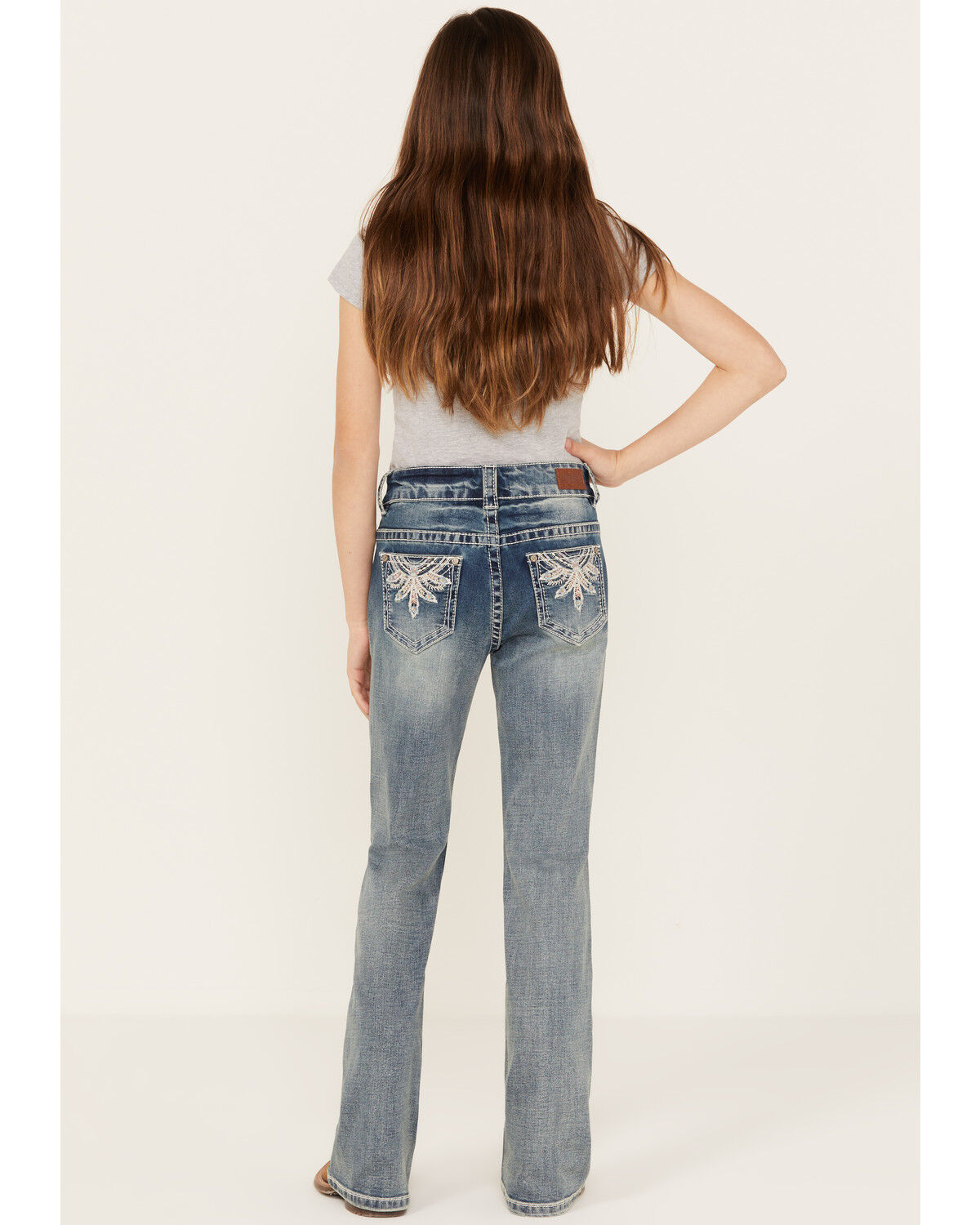 Girls' Shyanne Floral Dreamcatcher Bootcut Jeans