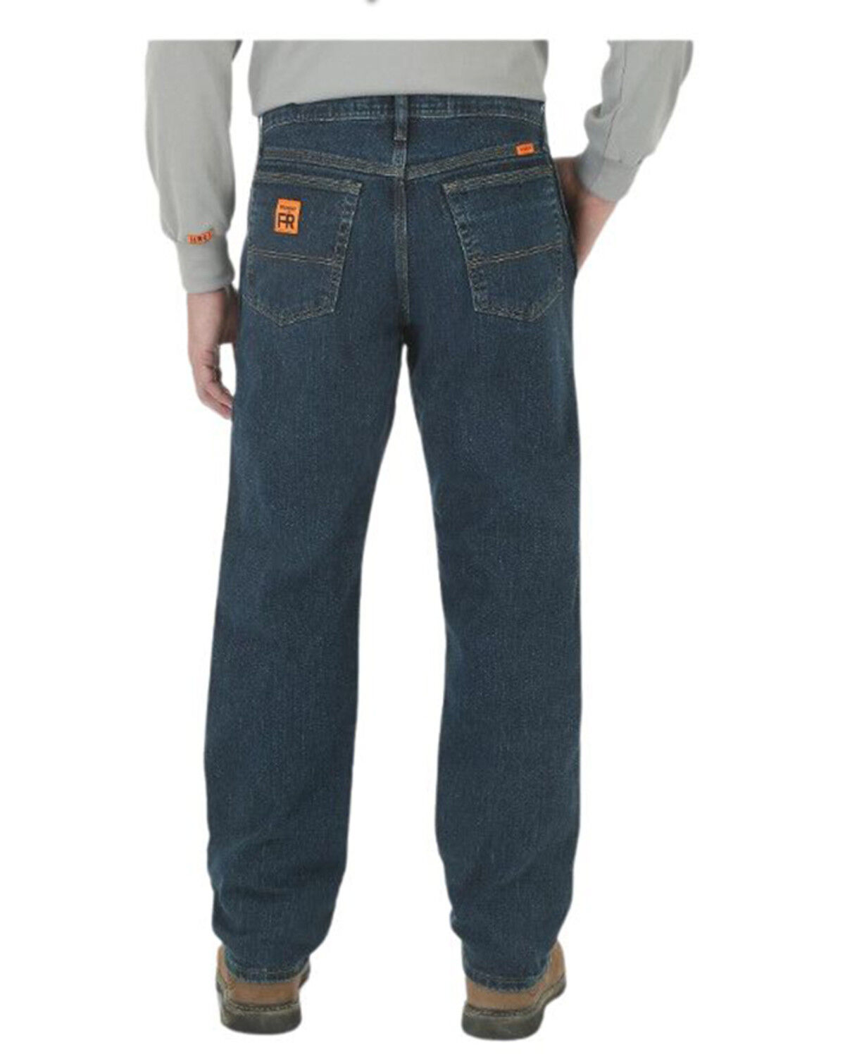 Men's Wrangler FR Relaxed Fit Work Stretch Denim Jeans - Big