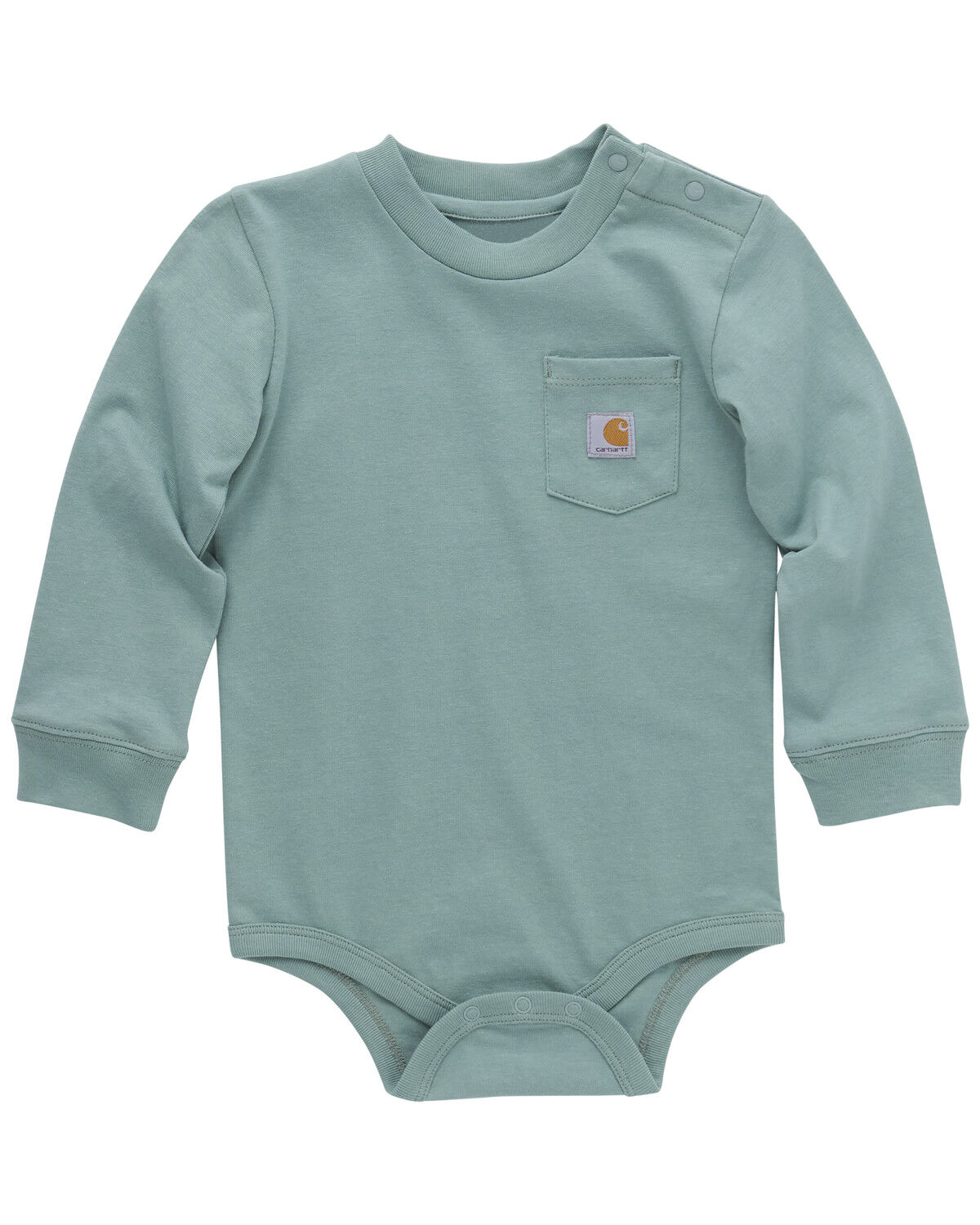 Boys' Carhartt Infant Solid Pocket Long Sleeve Onesie