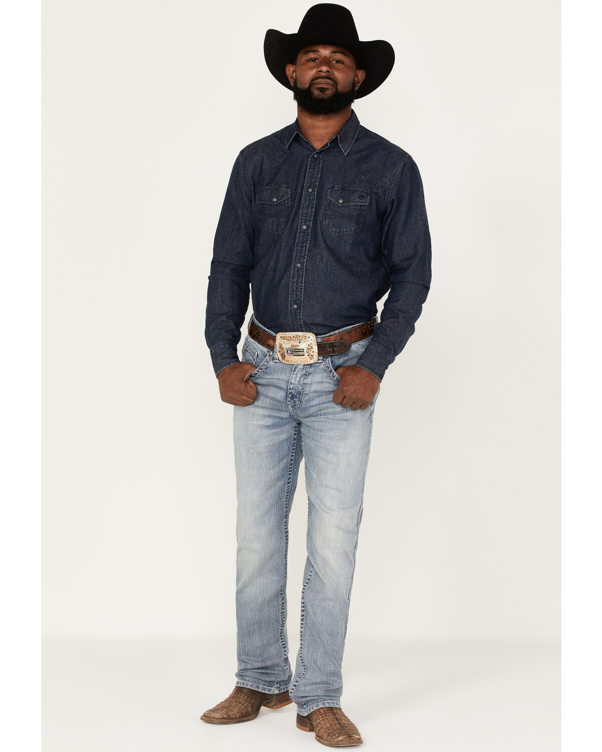 Men's Cody James Walker Light Wash Slim Straight Stretch Jeans