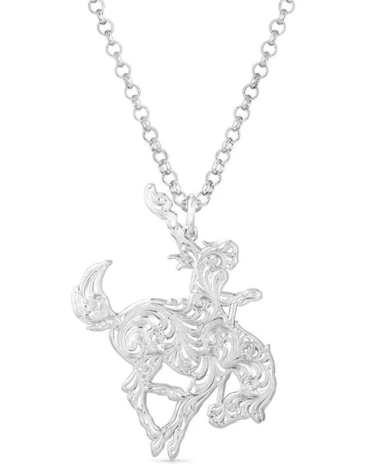 Women's Montana Silversmiths Cowgirl Bronc Rider Necklace