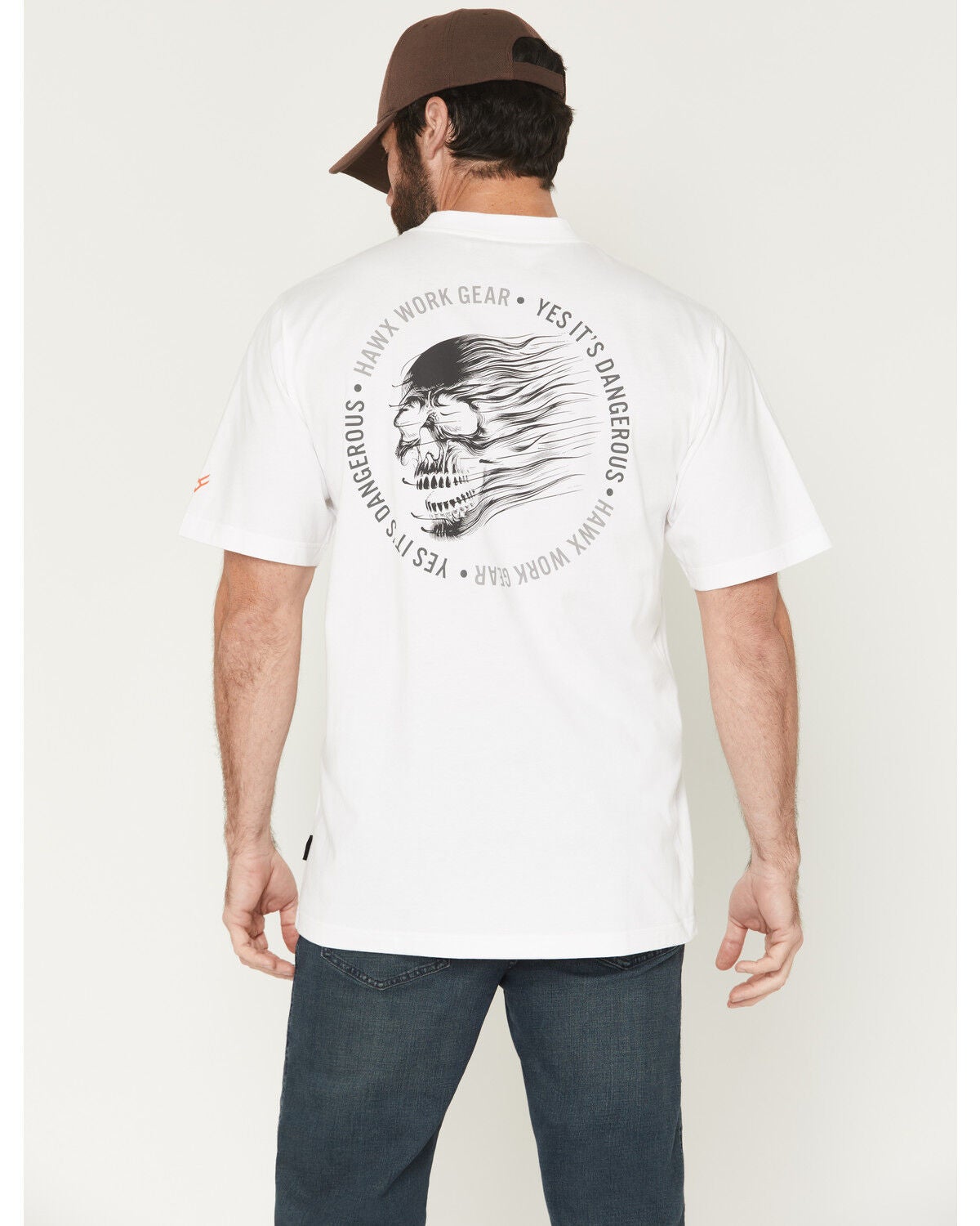 Men's Hawx Scream Short Sleeve Graphic Work T-Shirt