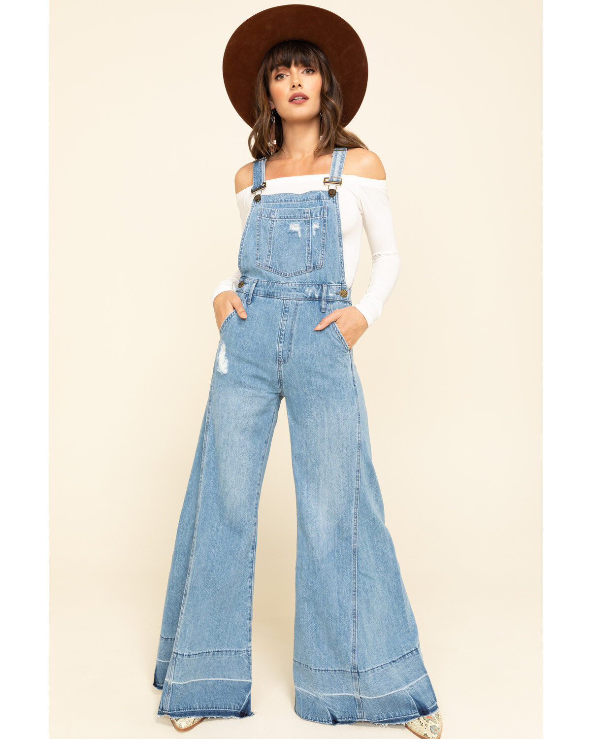 Women's Carolina Show Me Your Mumu Blue San Fran Overalls