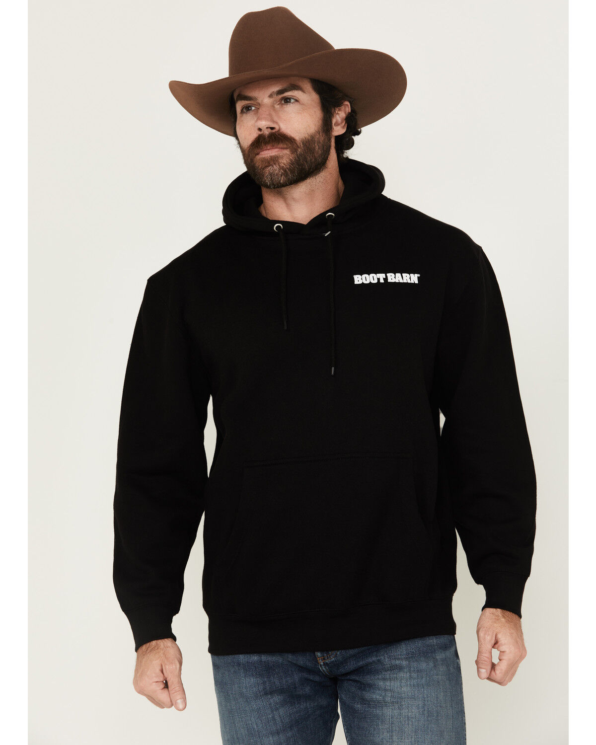 Men's Boot Barn Logo Graphic Hooded Sweatshirt