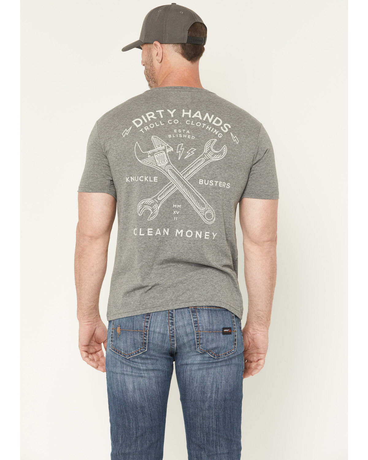 Men's Troll Co Twisting Wrenches Short Sleeve Graphic Work T-Shirt