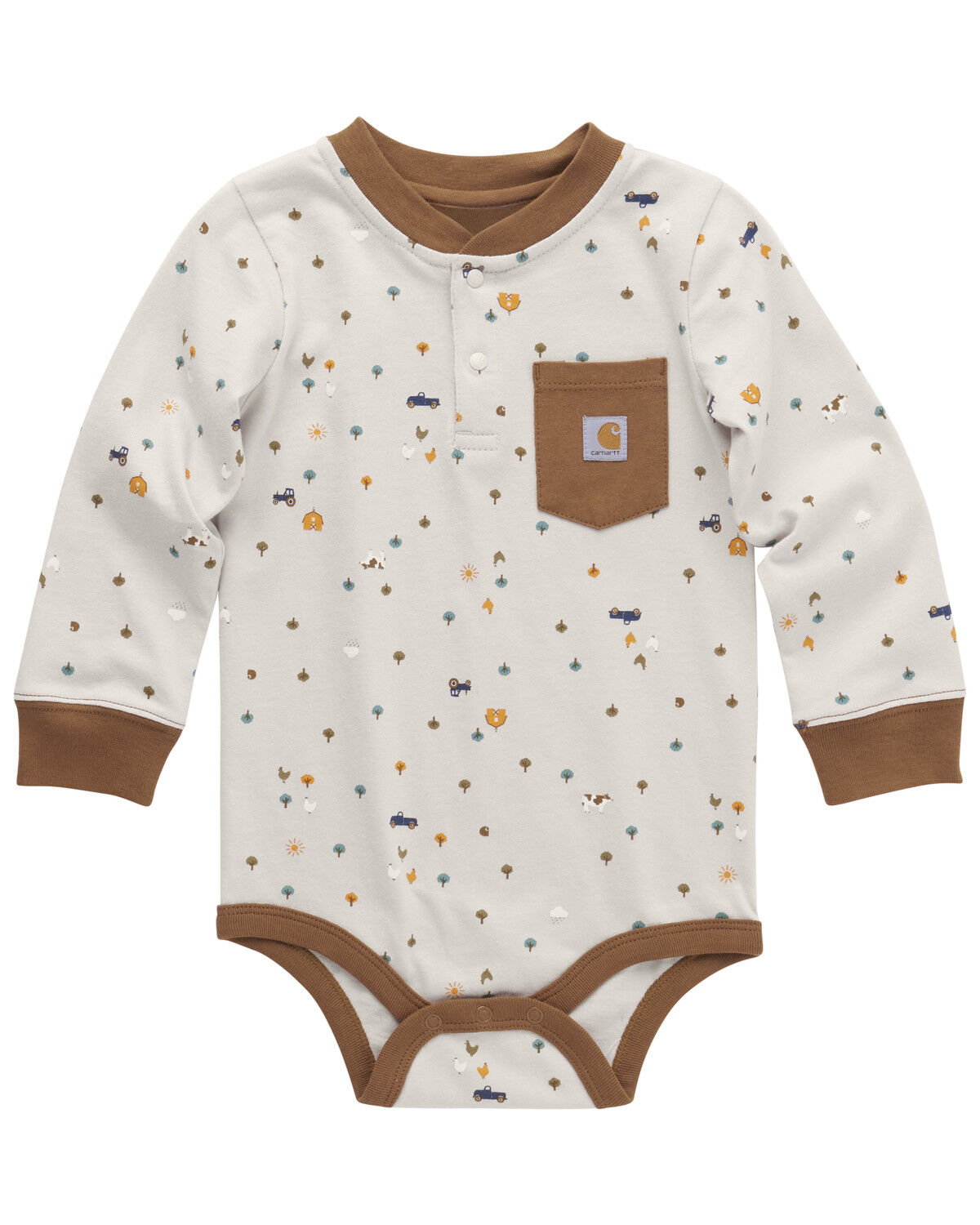 Boys' Carhartt Infant Conversational Print Long Sleeve Onesie