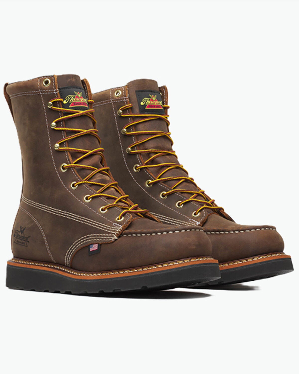 Men's Thorogood 8" American Heritage MAXWear Wedge Moc Work Boots - S
