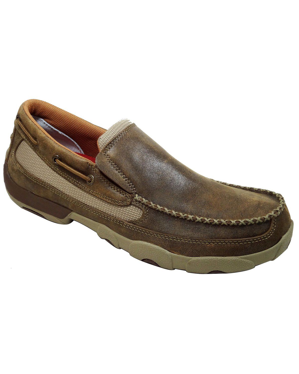 Twisted X Driving Slip-On Moccasin Shoes - Moc Toe