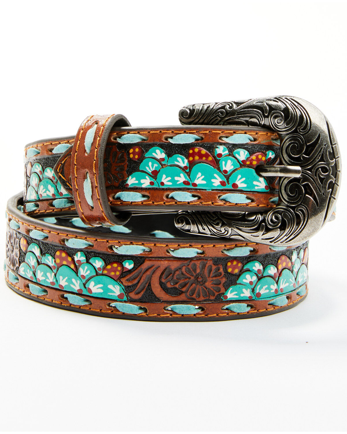 Girls' Roper Floral Hand Tooled Belt