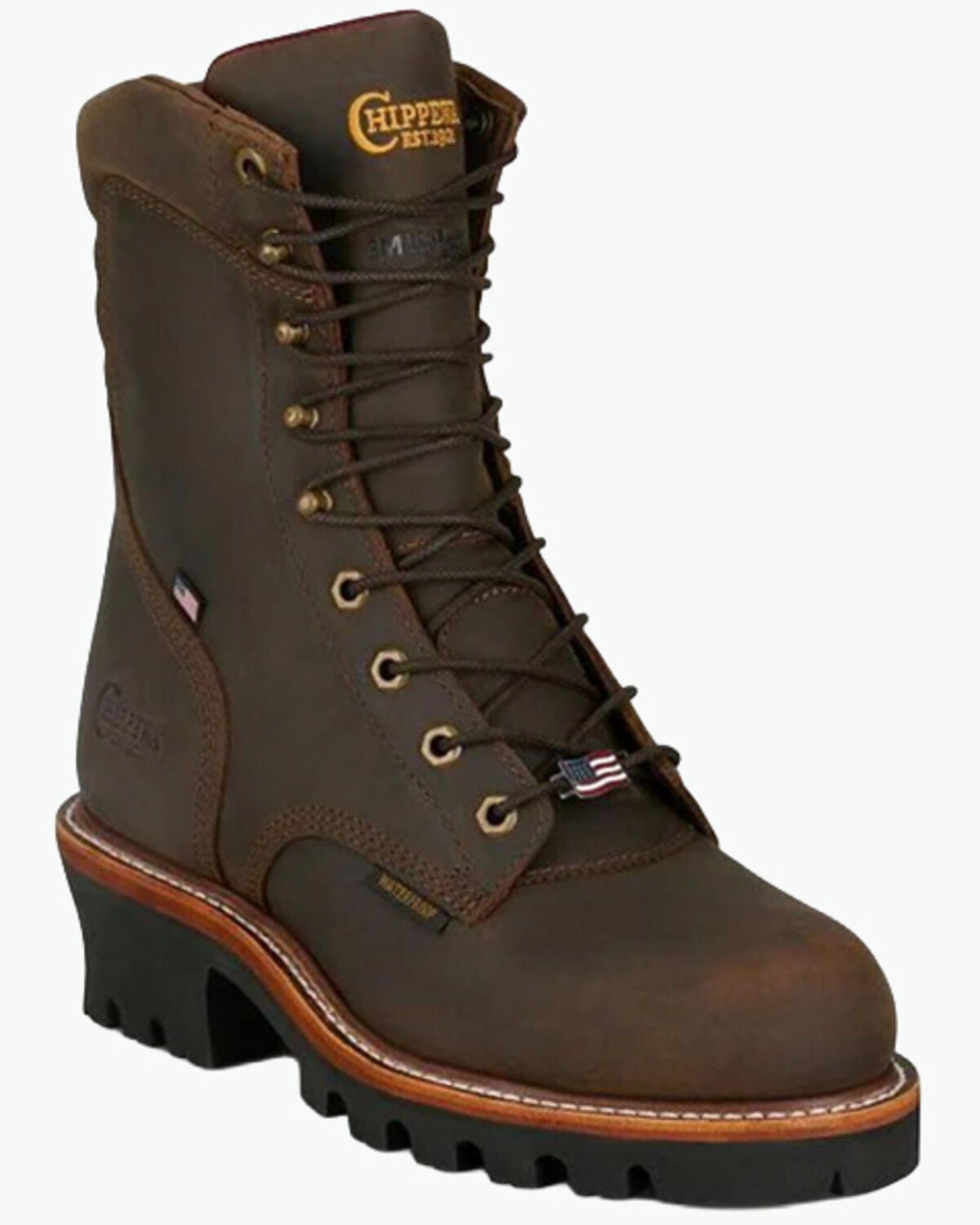 Men's Chippewa 9" Super Logger Waterproof Insulated Work Boots - Steel