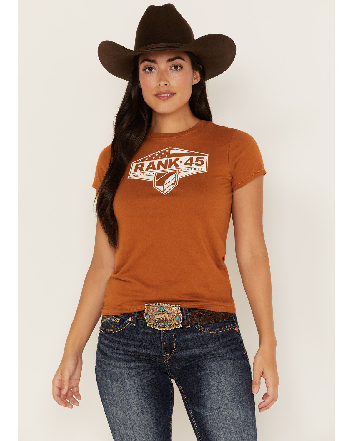 Women's RANK 45 Logo Short Sleeve Graphic Tee