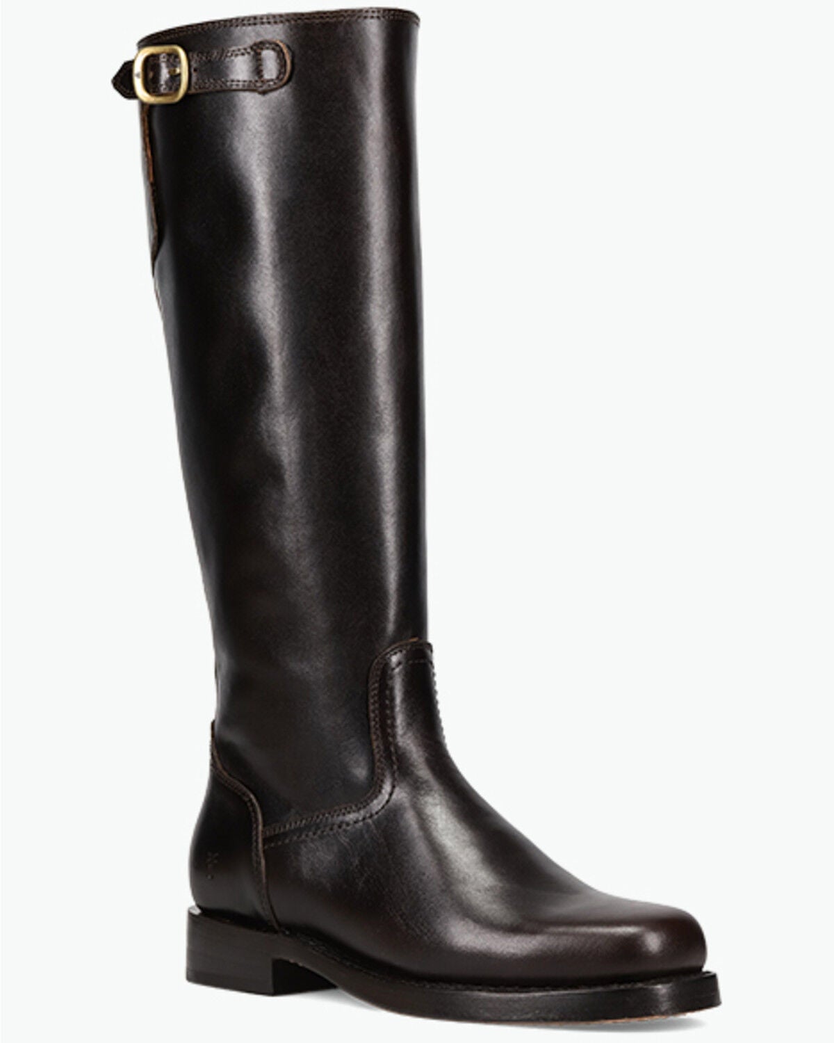 Women's Frye Campus Low Heel Tall Riding Fashion Boots - Round Toe